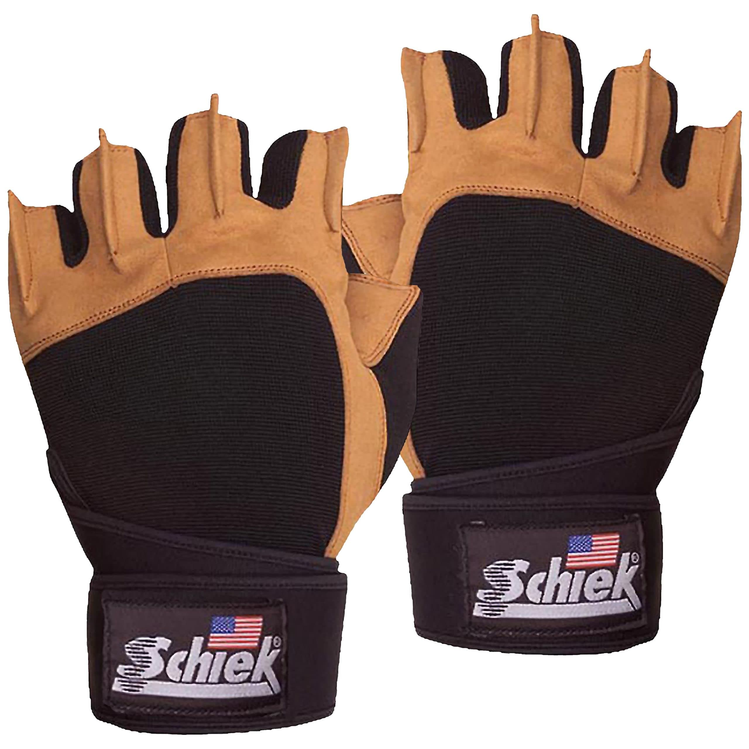 Schiek Schiek Sport Model 415 Power Lifting Fingerless Gloves - Durable Weight Lifting Grip for Enhanced Performance