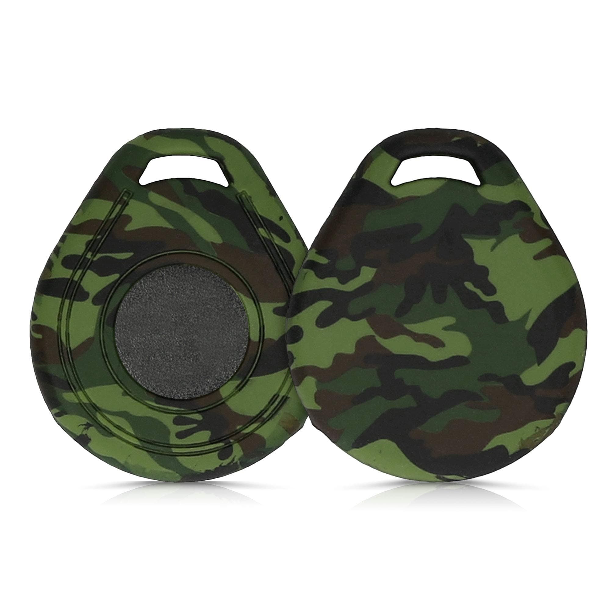 KWMobile Silicone Cover for Harley Davidson Motorcycle Key - Camouflage Black/Green Case