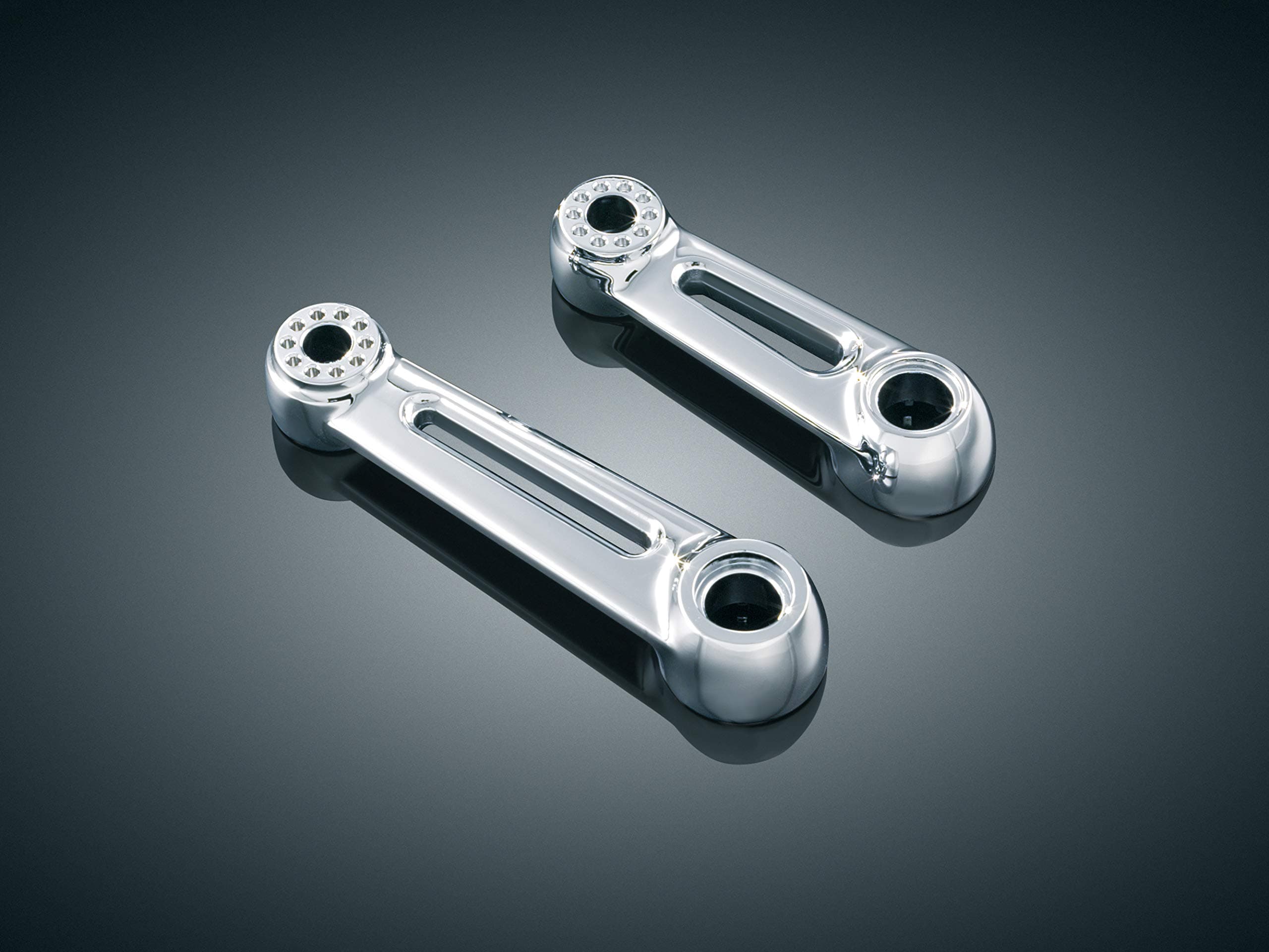 Kuryakyn Kuryakyn 4060 Motorcycle Foot Control Component: 4-1/2" Short Arms for Ergo & Ergo II Cruise Mounts, Chrome, 1 Pair