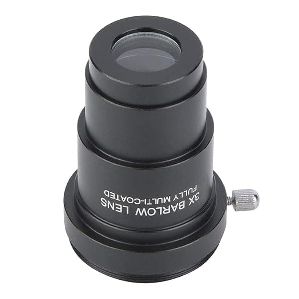 Vbestlife 3X Barlow Lens 1.25 Inch for Astronomical Telescope Eyepieces with M42x0.75 Thread Interface