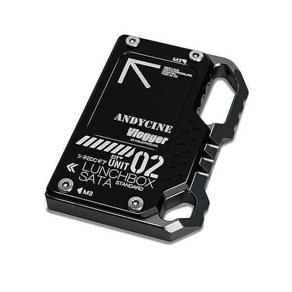 ANDYCINE Lunchbox II: Black Magnalium Case for Atomos Ninja V, V+, Flame & Shogun Monitors - DIY SSD Compatible