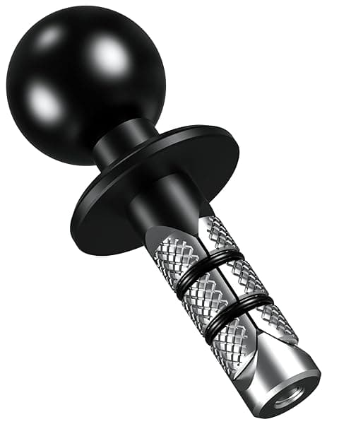 Buy BRCOVAN Metal Motorcycle Fork Stem Mount Base with 1'' TPU Ball - Fits 12mm to 25.4mm, Compatible with RAM Mounts B Size