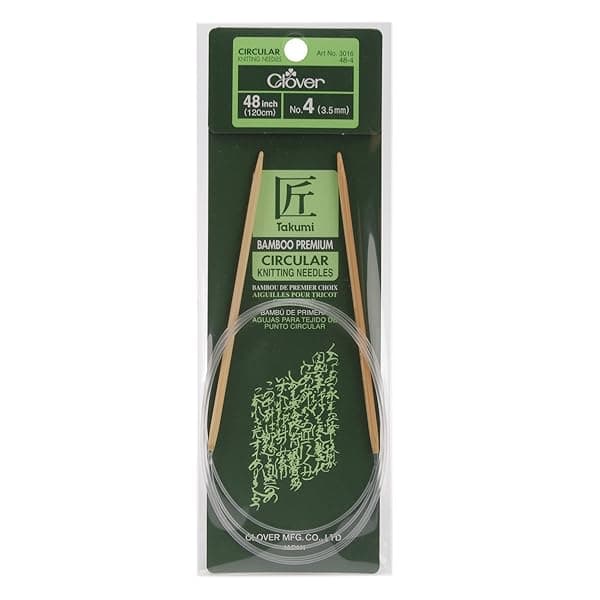Shop Clover Takumi 48-Inch Bamboo Knitting Needles Size 4 - Perfect for Your Next Project!