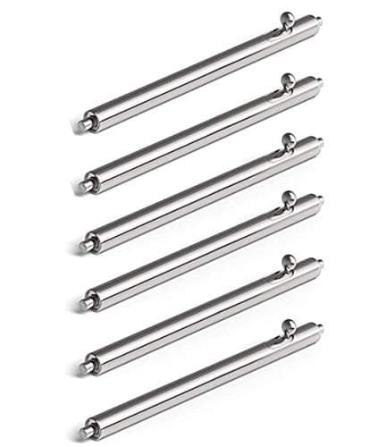 E ECSEM E ECSEM 22mm Quick Release Spring Bar Pins for Fossil Gen 5 Watchbands 6 Pack Stainless Steel Strap Link Pins