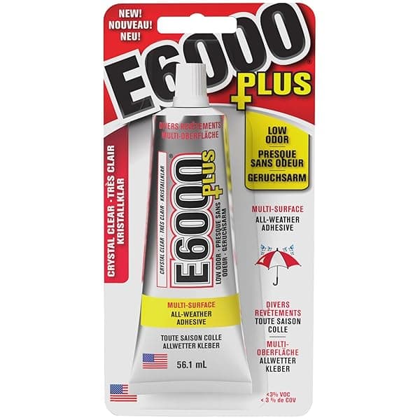 Buy E6000 Clear Multipurpose Adhesive 1.9 Fl Oz - Strong, Versatile & Fast-Drying Glue