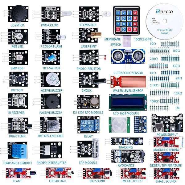 ELEGOO 37-in-1 Sensor Modules Kit for Arduino IDE: Complete Tutorial & Compatibility with UNO, R3, MEGA, Nano