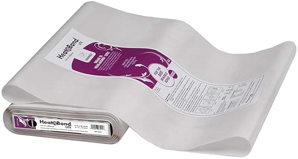 "HeatnBond Lite Iron-On Adhesive - 17" x 35 Yards for Easy Fabric Bonding"