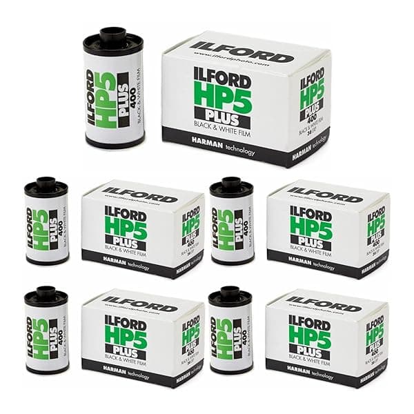 Buy Ilford HP5 Plus ISO 400 35mm Black & White Film - 5 Pack of 36 Exposures