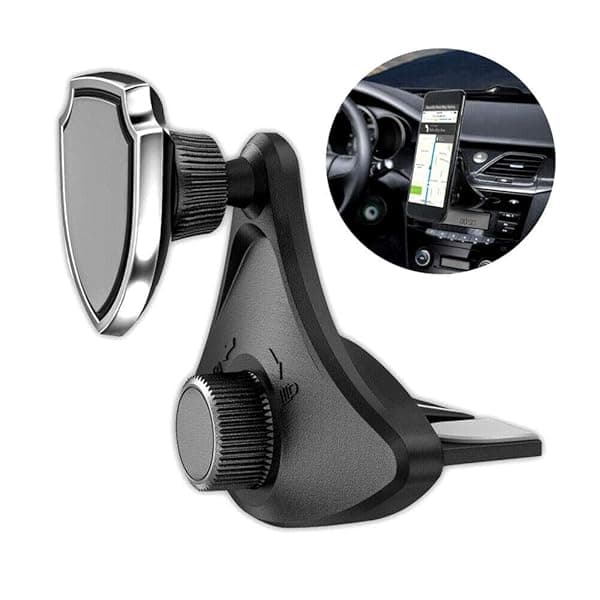 MACHSWON 360 CD Slot Mobile Phone Holder Universal Magnetic GPS Navigator Strong Magnet