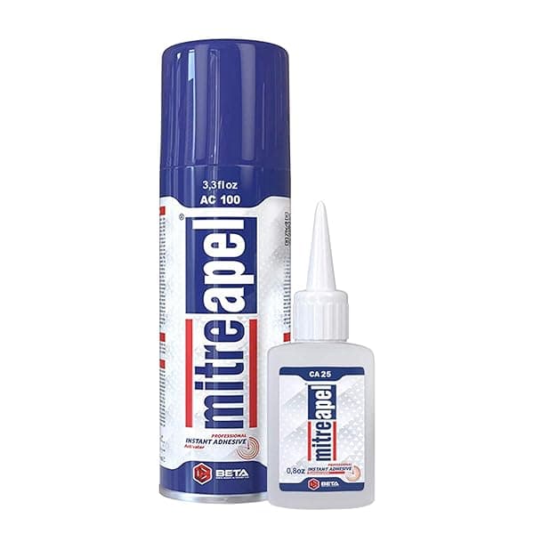 MITREAPEL CA Glue & Activator Spray for Woodworking - 0.80 oz to 3.30 fl oz - Perfect for Crafts & DIY Projects