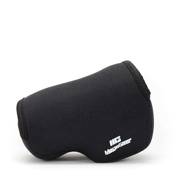 Buy MegaGear Ultra Light Neoprene Camera Case for Sony Alpha A5100, A5000, NEX-5T, NEX-3N, NEX-5R - Lightweight Protection (Black)