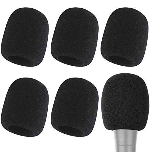 6 PCS Foam Microphone Covers - Universal Windscreen for Standard Handheld Mics