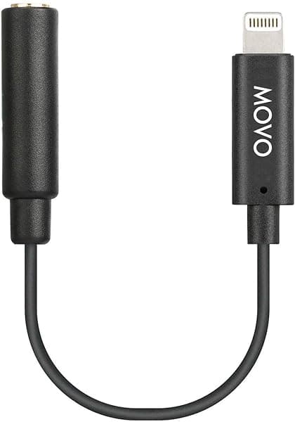 Buy Movo IMA-1 TRRS Microphone Adapter for iPhone & iPad - Lightning Connector Dongle for Pro Audio