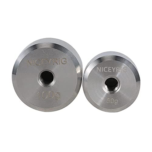 NICEYRIG Gimbal Counterweight Set 150g for DJI Ronin RS2 RSC2 S SC Zhiyun Weebill S Crane M2 Plus 3 3S 3-439