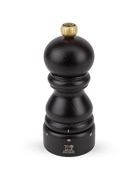 Peugeot Paris u'Select Manual Pepper Mill - Adjustable Beechwood Grinder in Chocolate Finish