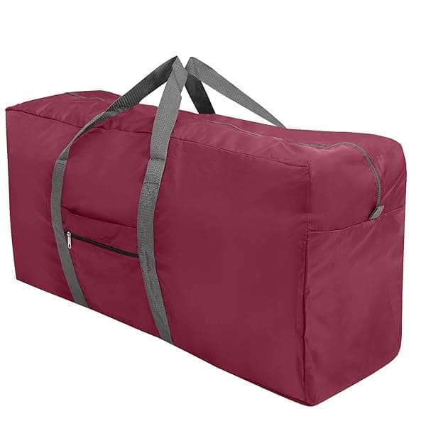 REDCAMP 100L Extra Large Water Resistant Lightweight Foldable Duffle Bag for Outdoor Camping Red