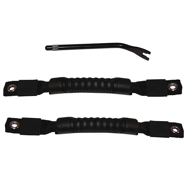 Rugged Ridge Door Pull Straps for 1997-2006 Jeep Wrangler TJ - Black 11826.01