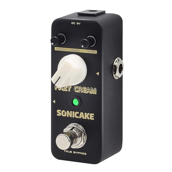 SONICAKE Fuzz Guitar Effect Pedal - Vintage Mini Muff Sound, True Bypass for Electric Guitar | Fazy Cream