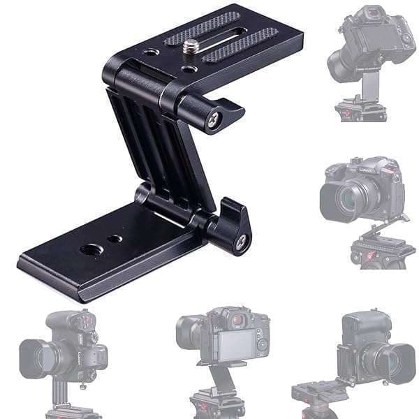 Universal Flex Tilt Head Z Mount Bracket for Arca-Swiss Tripods & Gimbals - Quick Release for DSLR Cameras