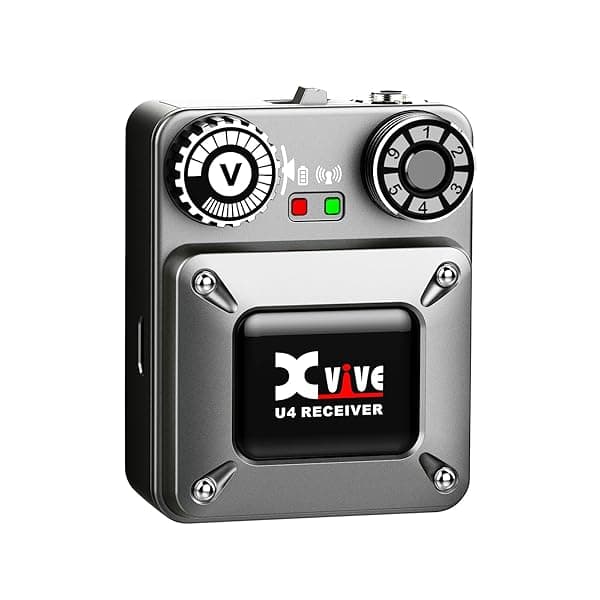 Xvive U4 Wireless In-Ear Monitor System: Pro IEM Transmitter & Receiver for Live Performance & Studio Use