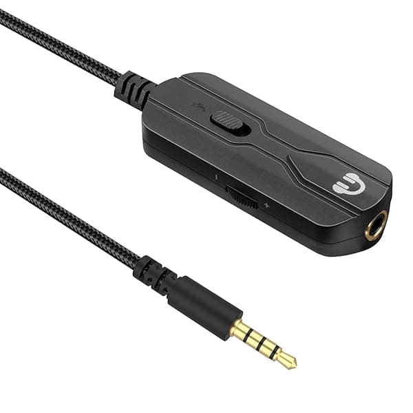 Zosvoses 5ft Headphone Extension Cable with Mute & Volume for Bose 700, QC45, QC35 II, QC35, QC25, QC15 - 3.5mm Male to Female