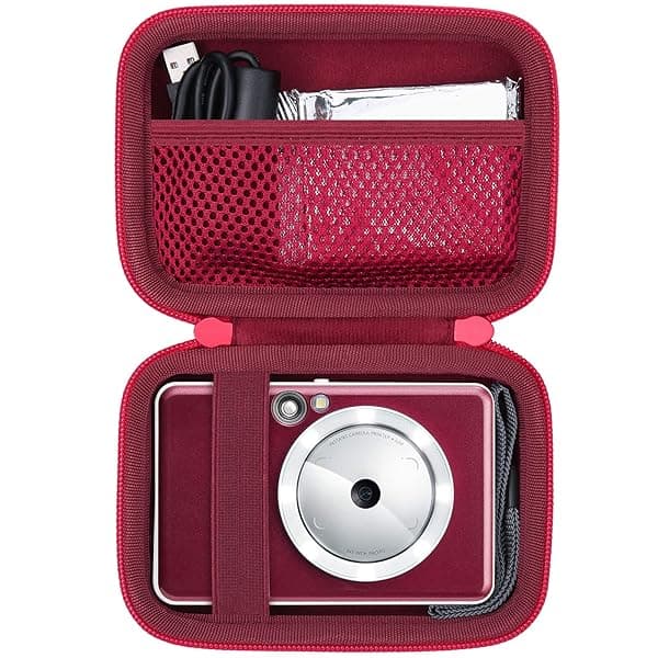 co2CREA Hard Case Replacement for Canon Ivy 2 Mobile Mini Ivy CLIQ CLIQ+ CLIQ 2 CLIQ+ 2 Instant Camera Printer Wireless Bluetooth Photo Printer, Ruby