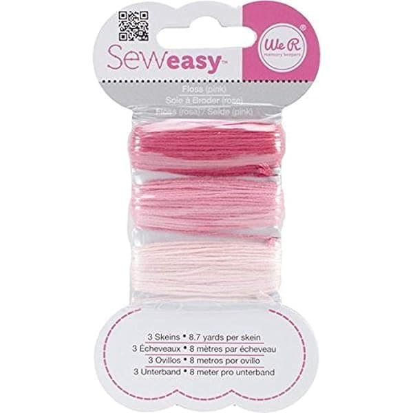 We R Memory Keepers Sew Easy Floss Pink for Crafting and Sewing Projects